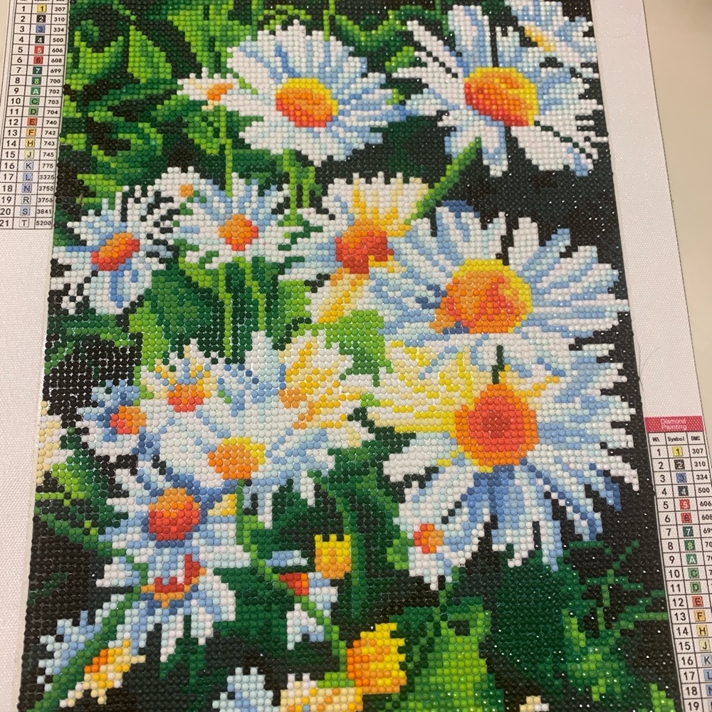 Finished Daisy Diamond Painting